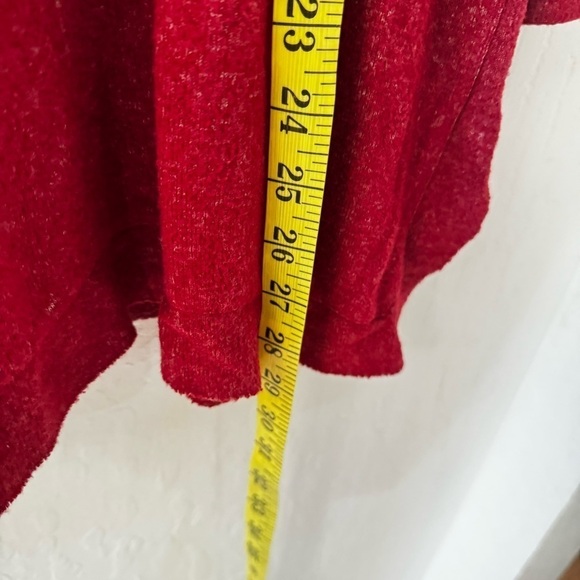 Soft Surroundings Heathered Red Long Sleeve Cecillia Tunic Petite Small - Picture 11 of 11